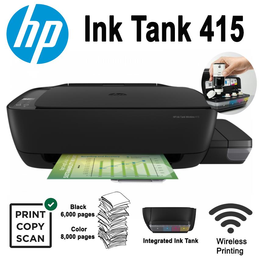 HP Ink Tank 415 All In One Wireless Printer (Z4B53A)